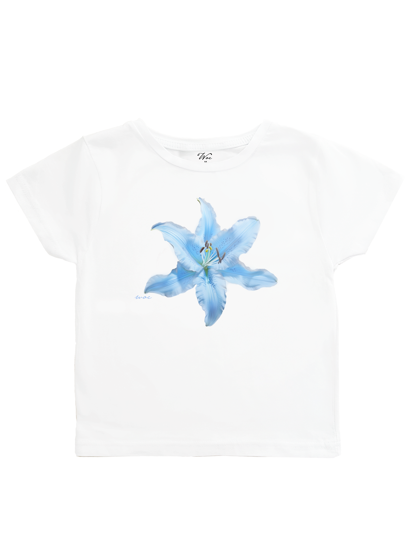 Blue Lilium Baby Tee