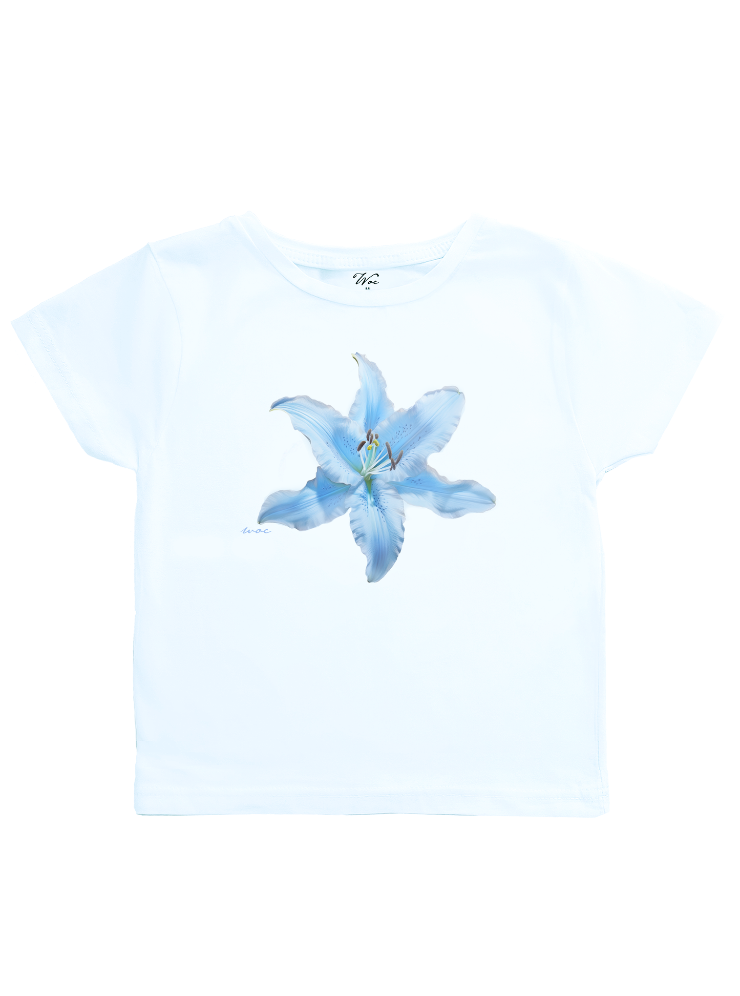 Blue Lilium Baby Tee