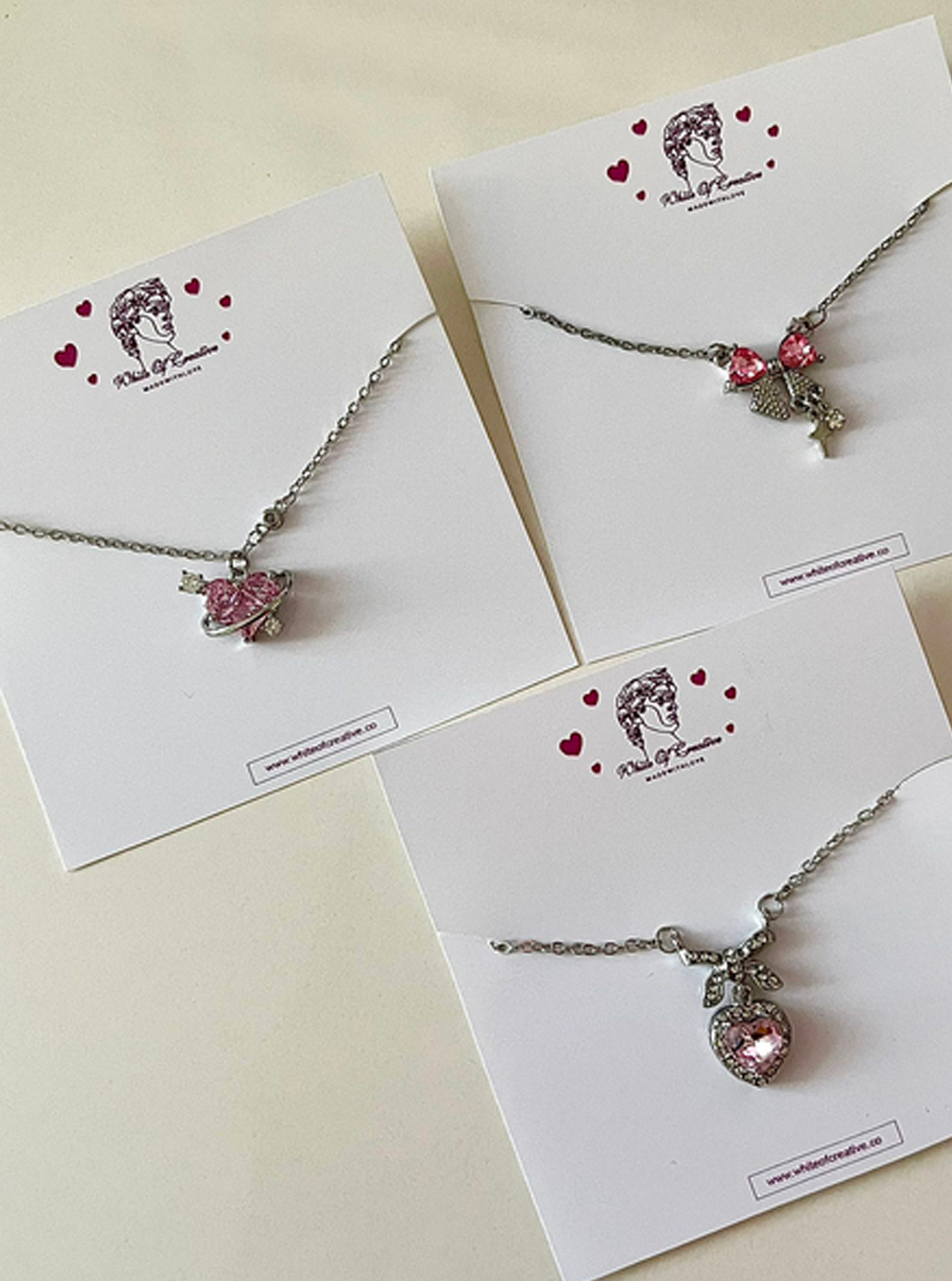 Pearl Aura Heart Swarovski Kolye