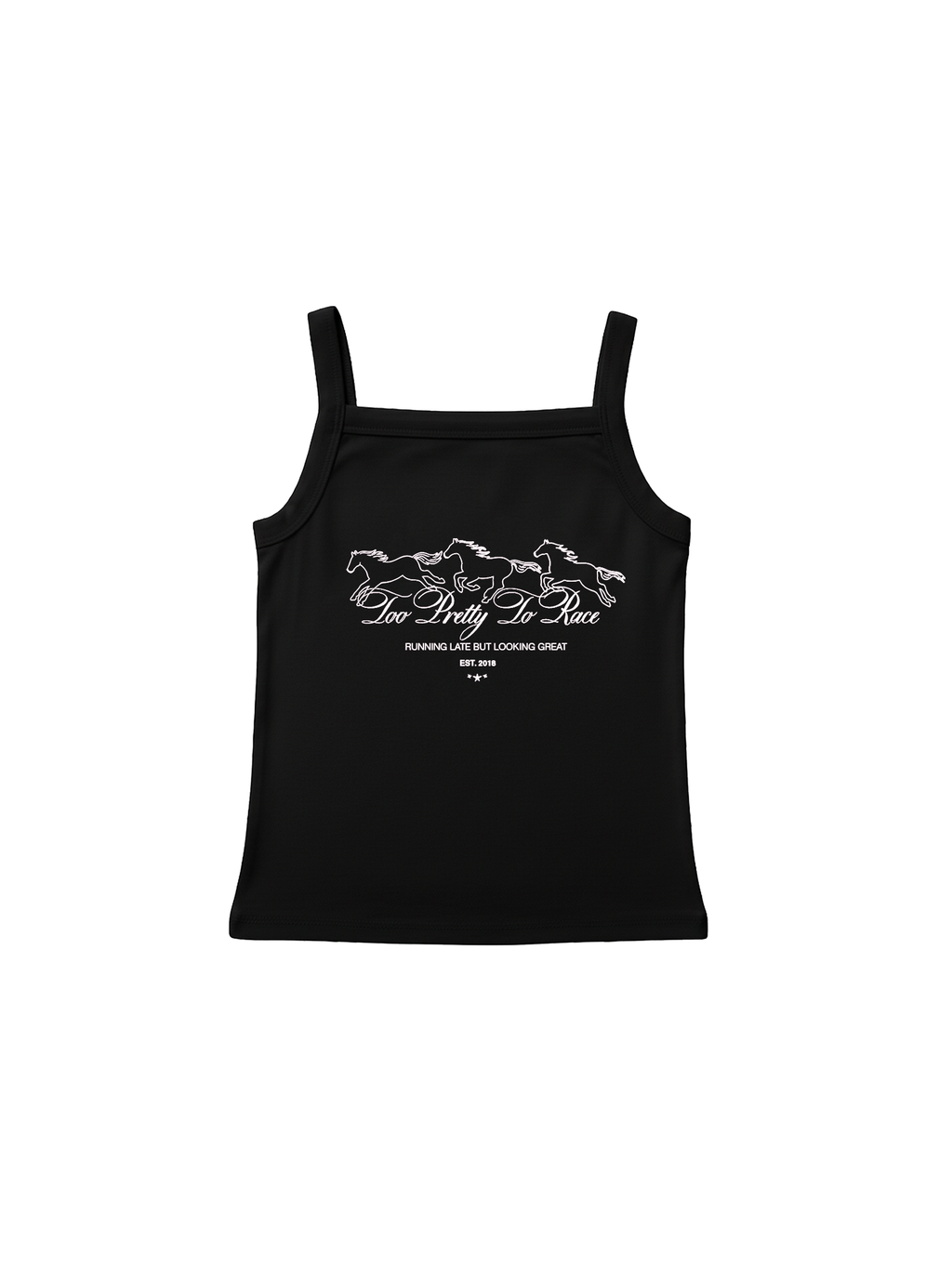 Too Pretty To Race Tank Top