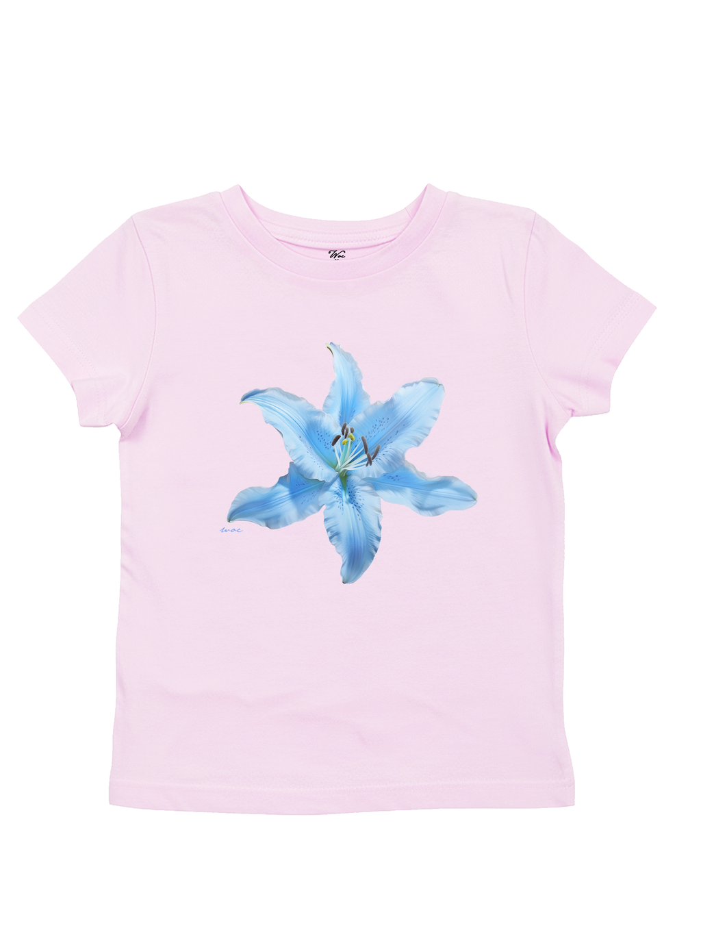 Blue Lilium Baby Tee