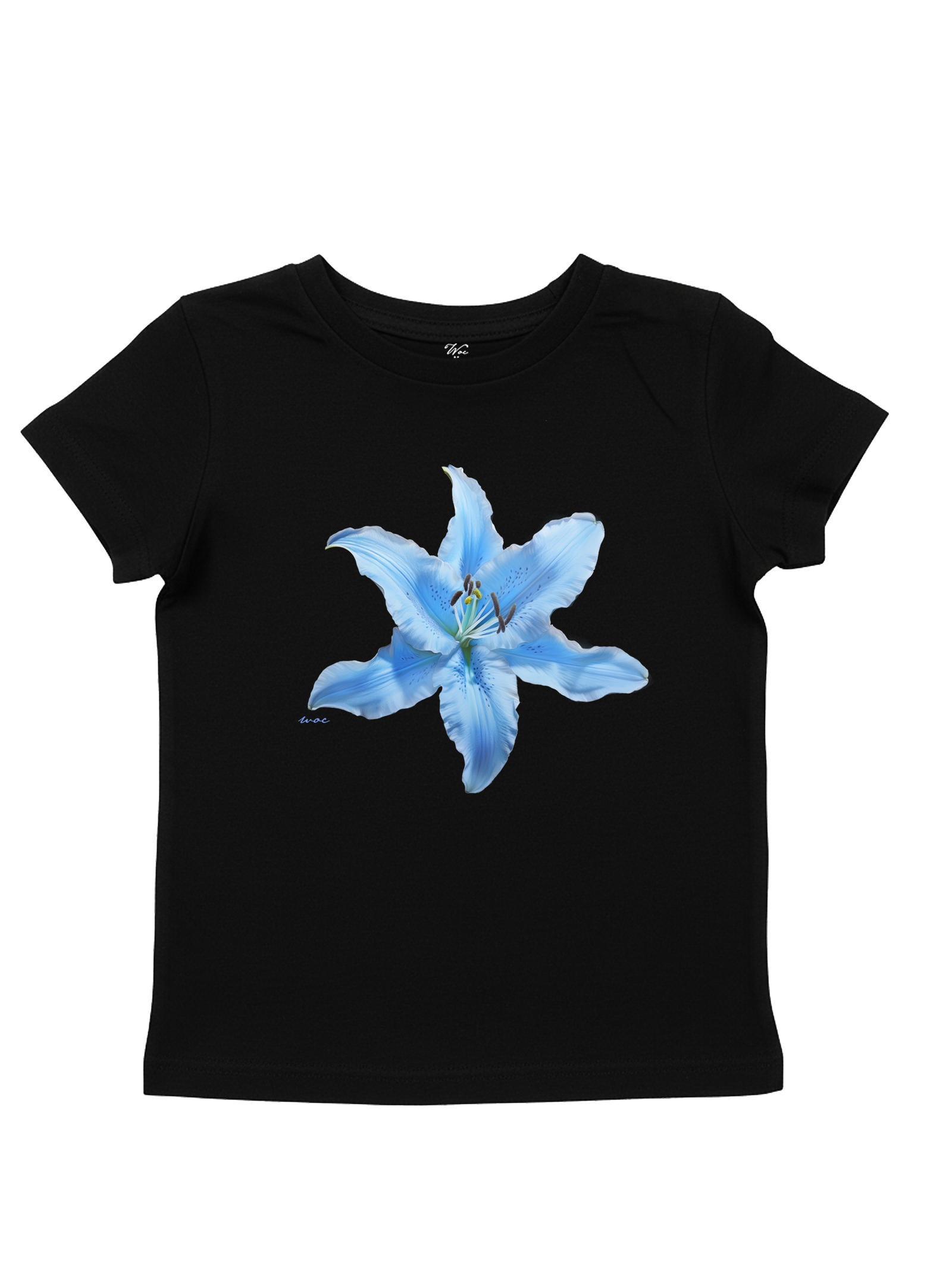 Blue Lilium Baby Tee