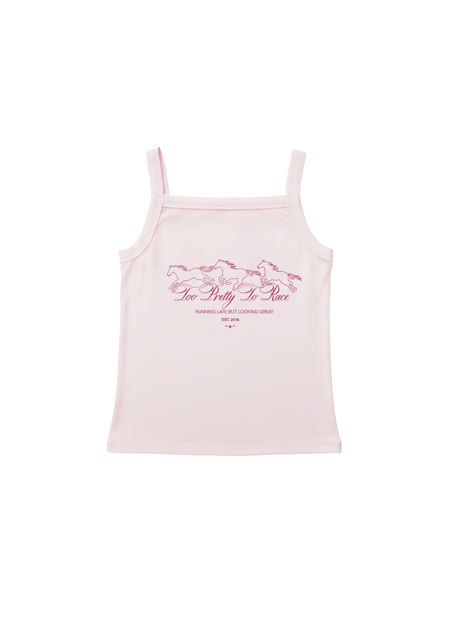 Too Pretty To Race Tank Top