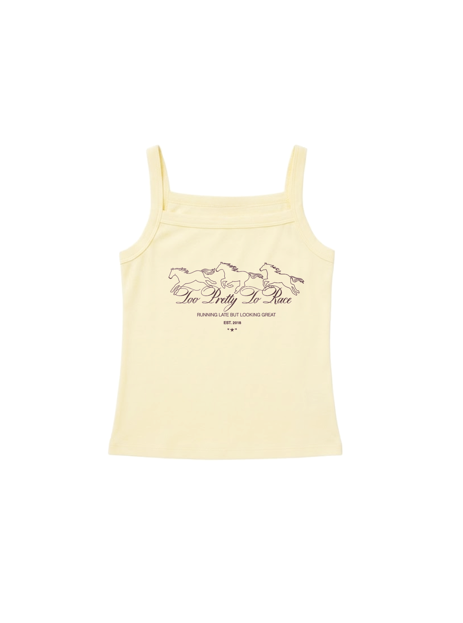 Too Pretty To Race Tank Top