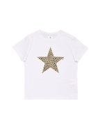 Leopard Star Baby Tee