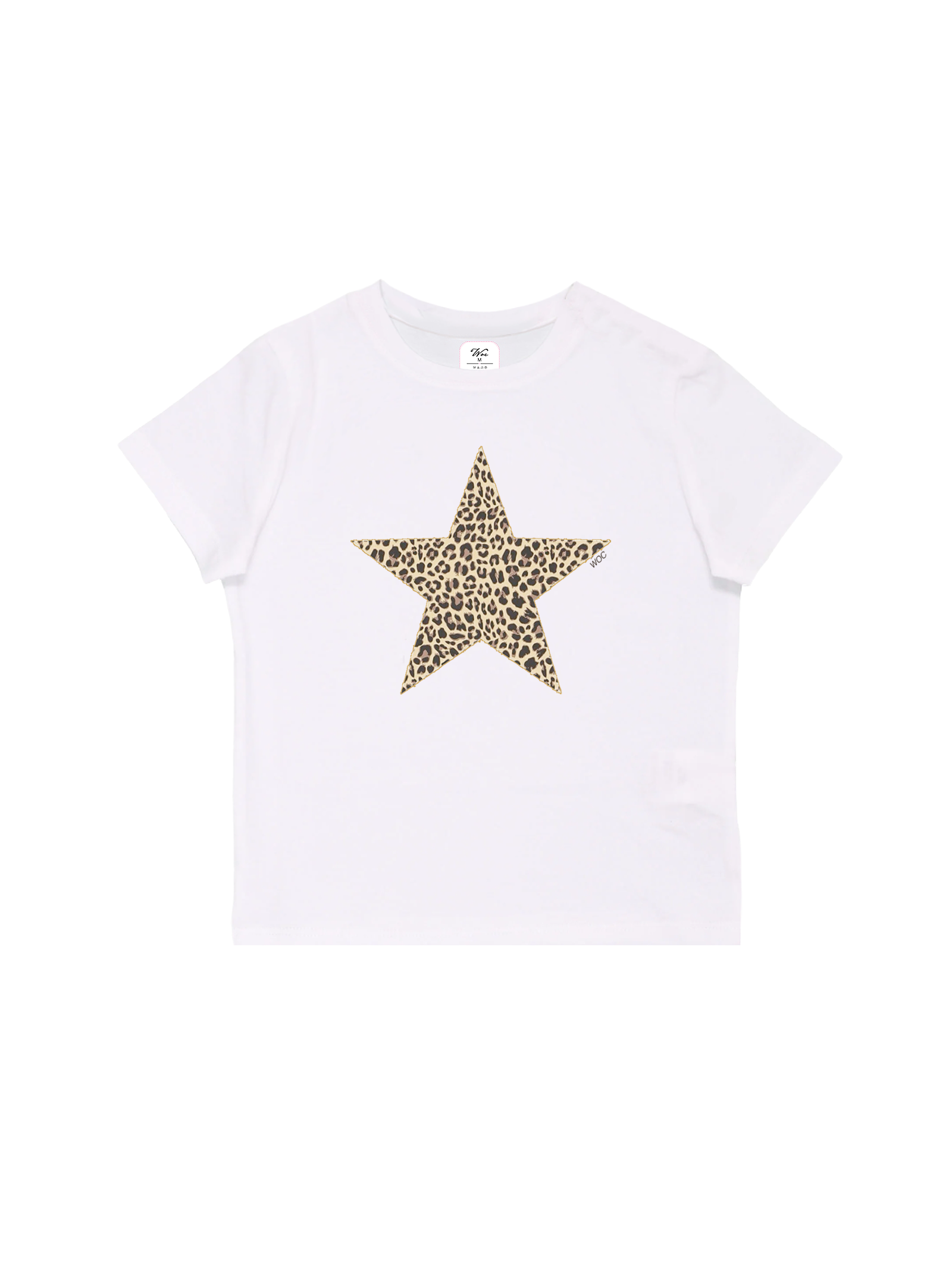 Leopard Star Baby Tee