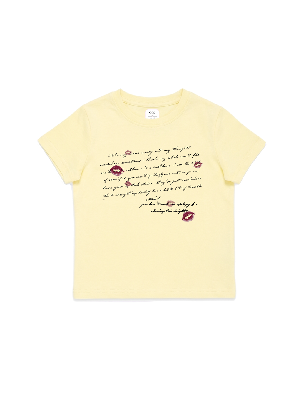 Lips & Lines Baby Tee