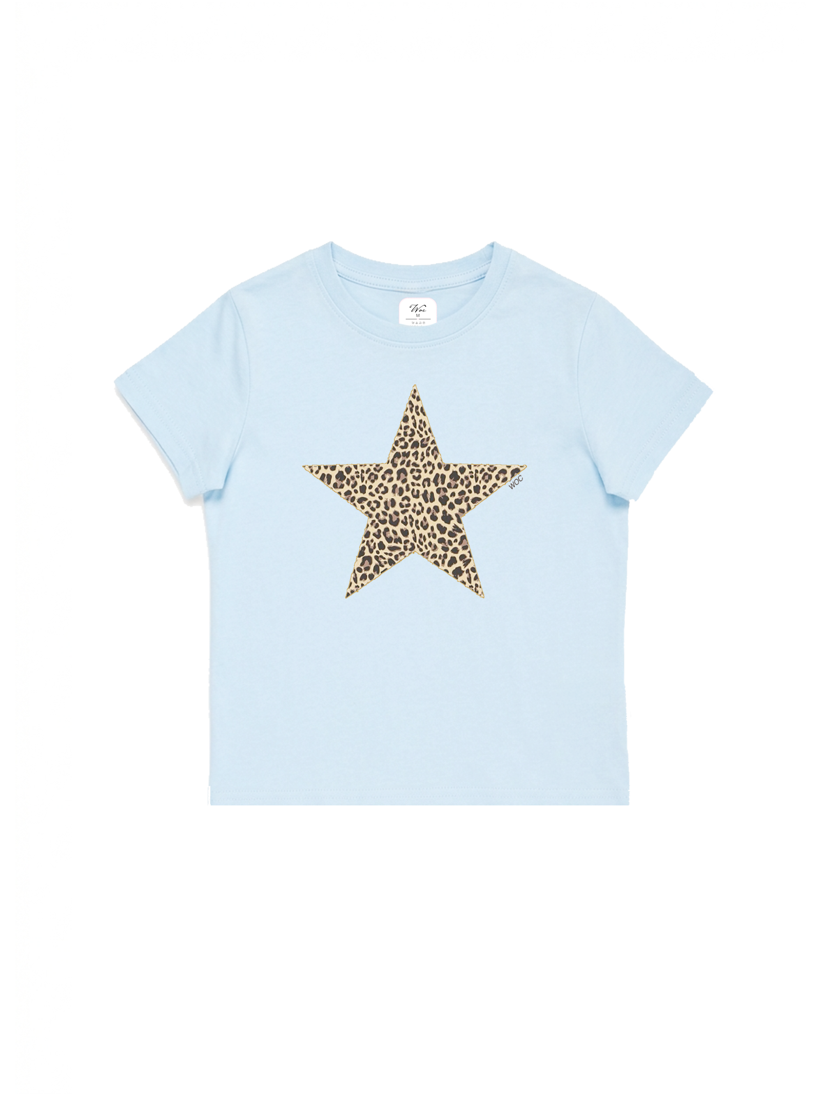 Leopard Star Baby Tee