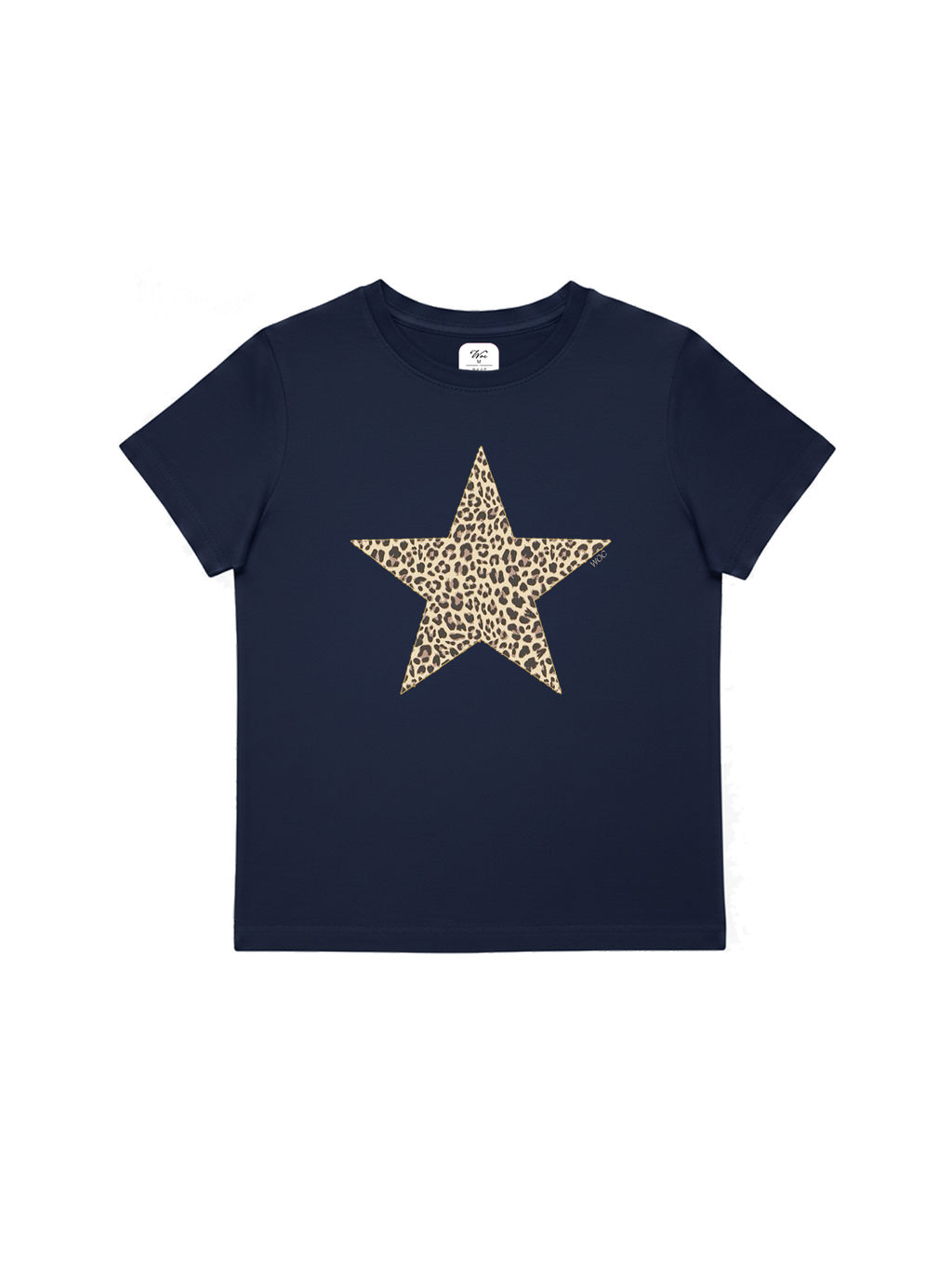 Leopard Star Baby Tee