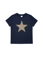 Leopard Star Baby Tee