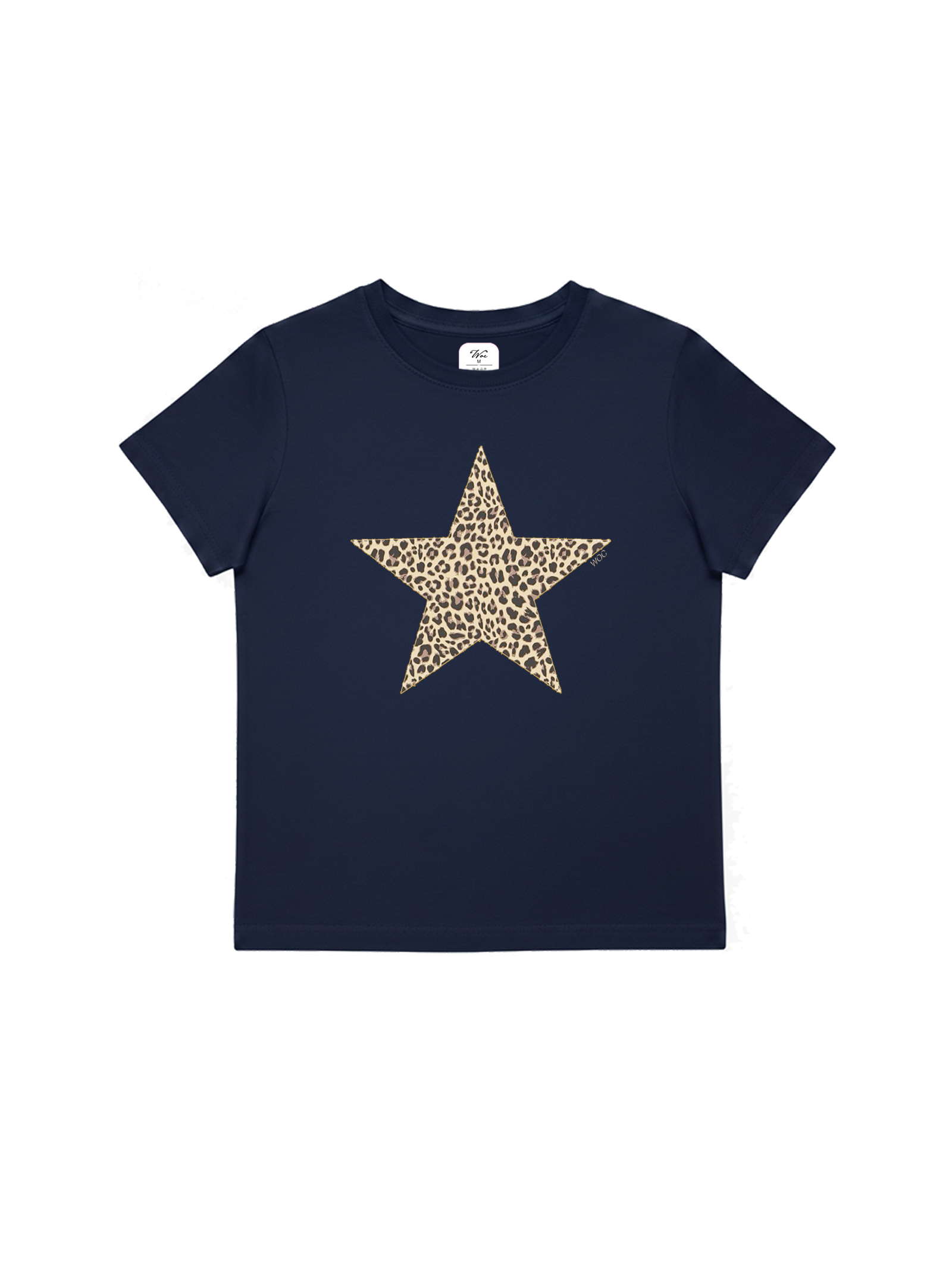 Leopard Star Baby Tee