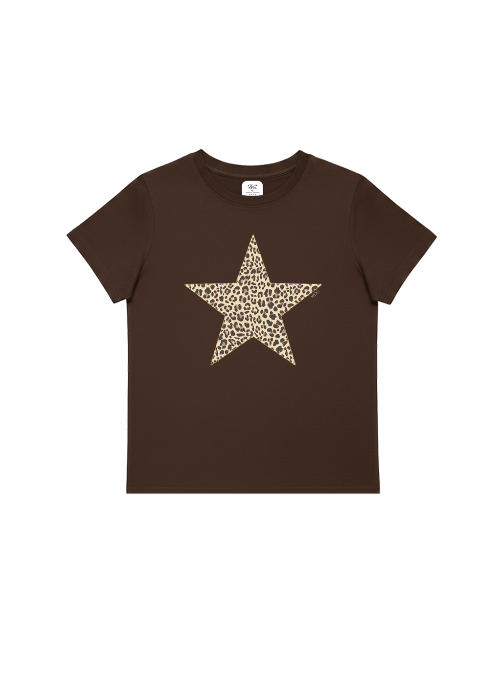 Leopard Star Baby Tee