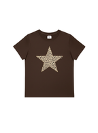 Leopard Star Baby Tee
