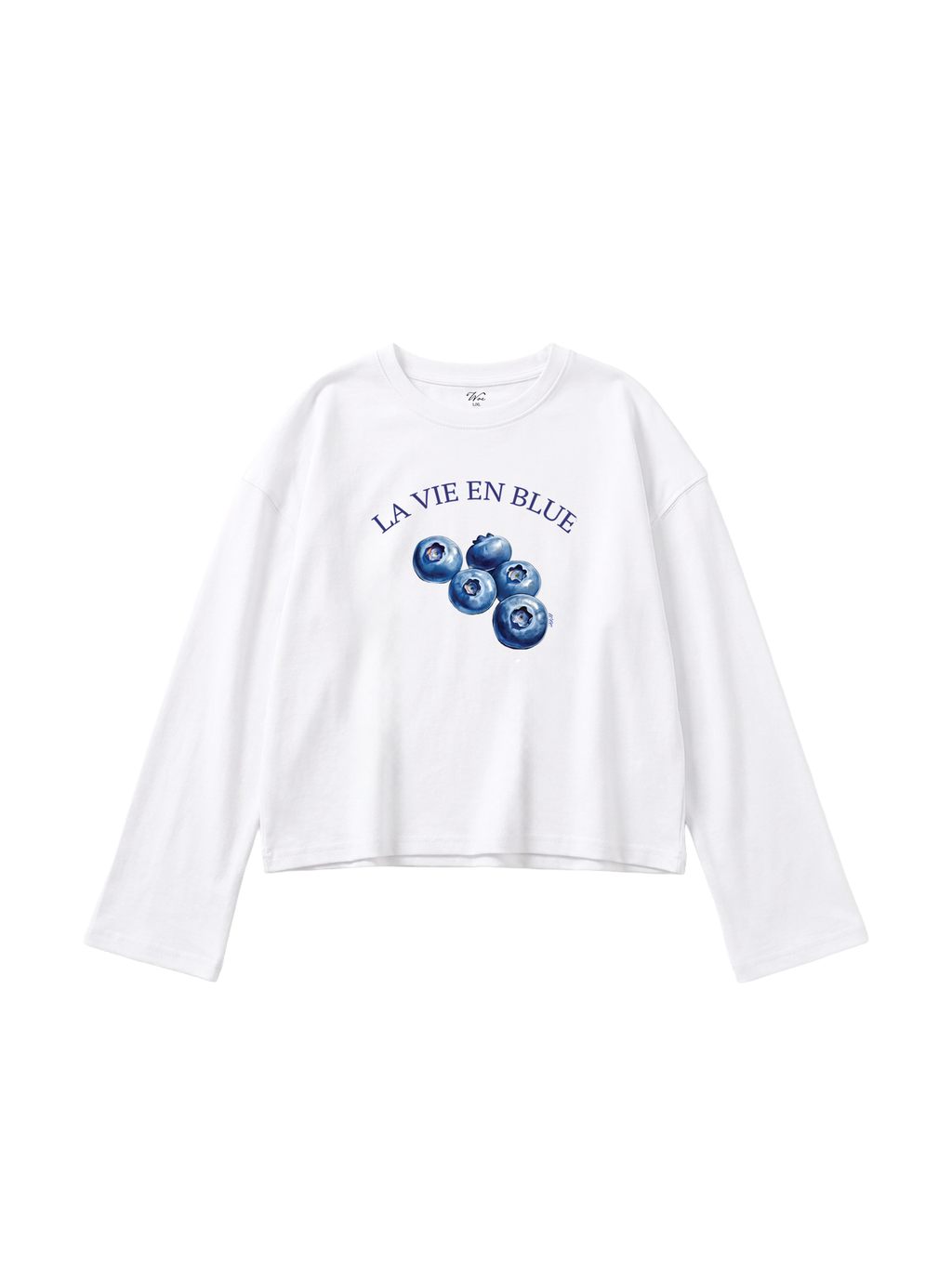 Blueberry Flare-Cuff Top
