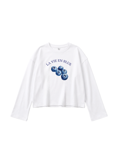 Blueberry Flare-Cuff Top