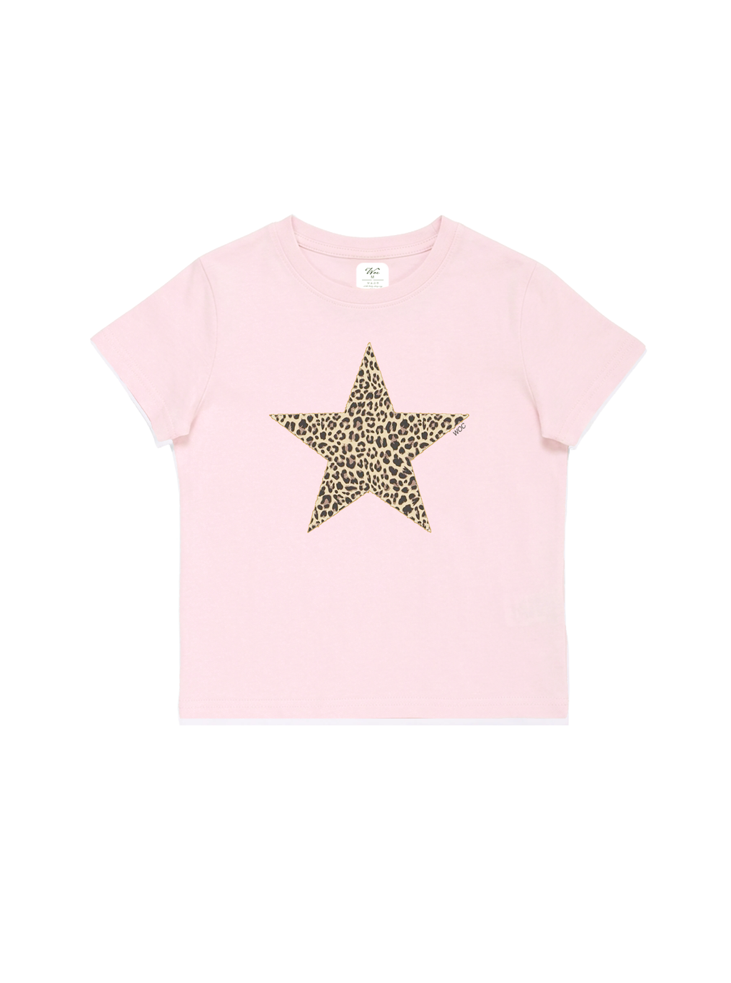 Leopard Star Baby Tee
