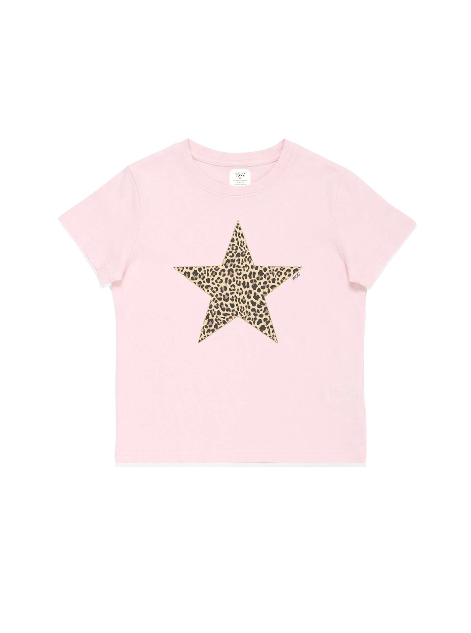 Leopard Star Baby Tee