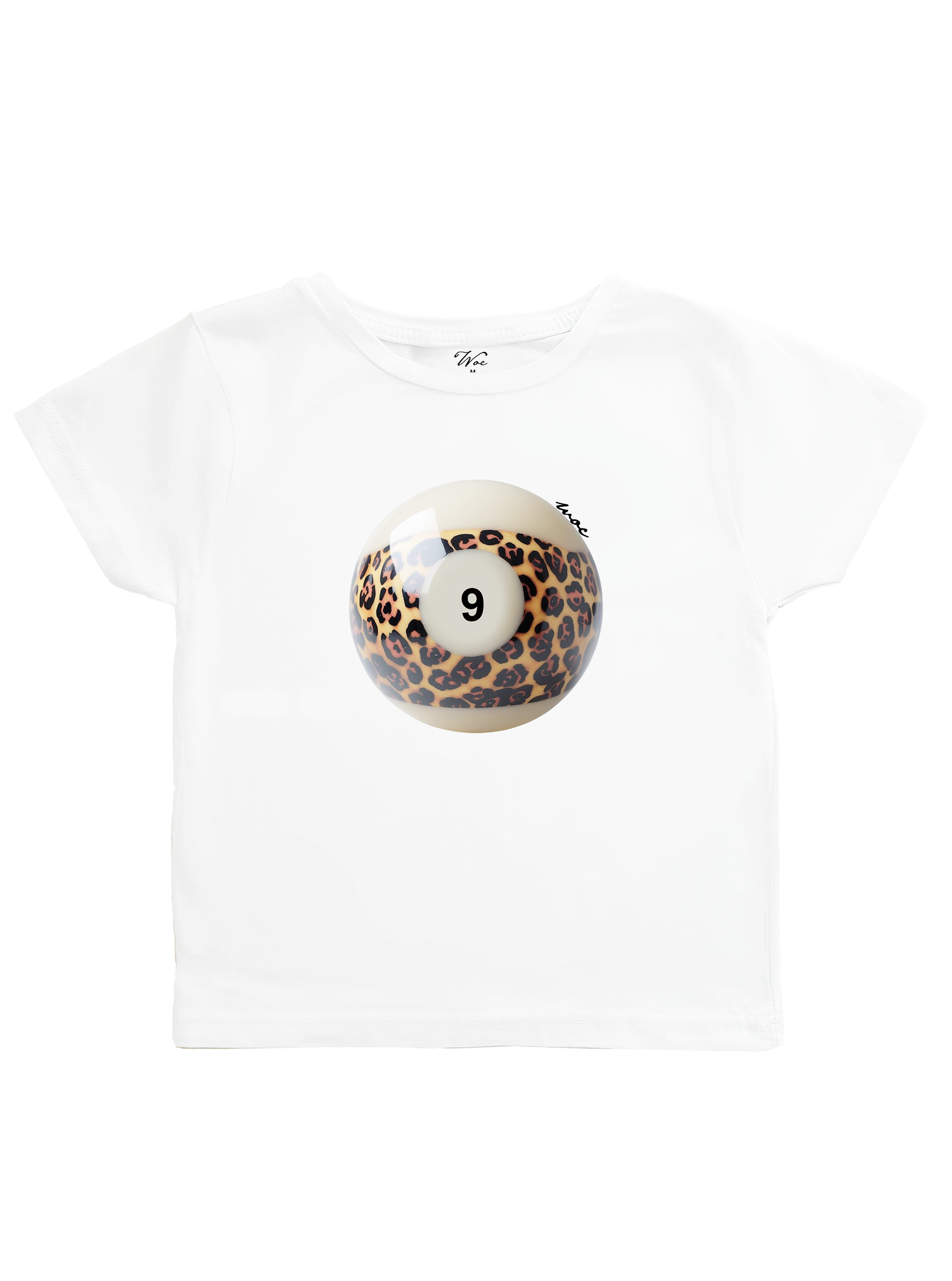 Number 9 Leopard Baby Tee