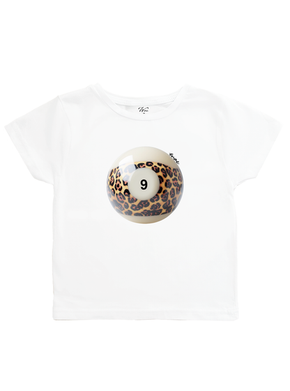Number 9 Leopard Baby Tee