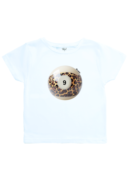 Number 9 Leopard Baby Tee