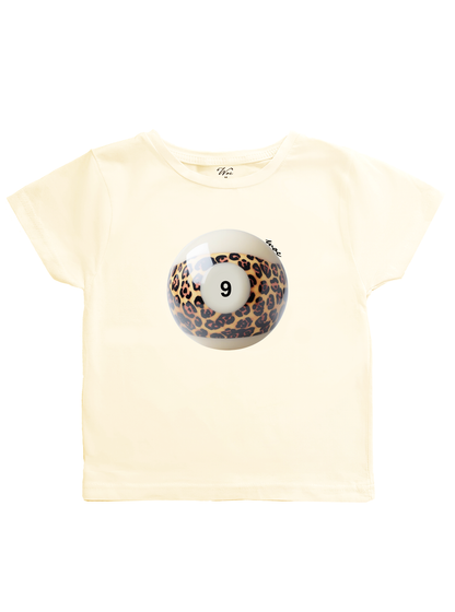 Number 9 Leopard Baby Tee