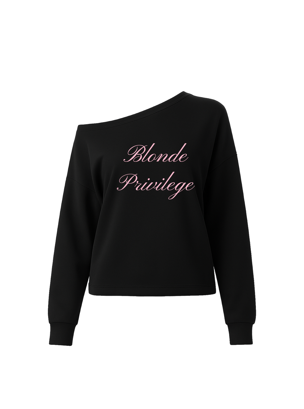 Blonde Privilege One-Shoulder Top