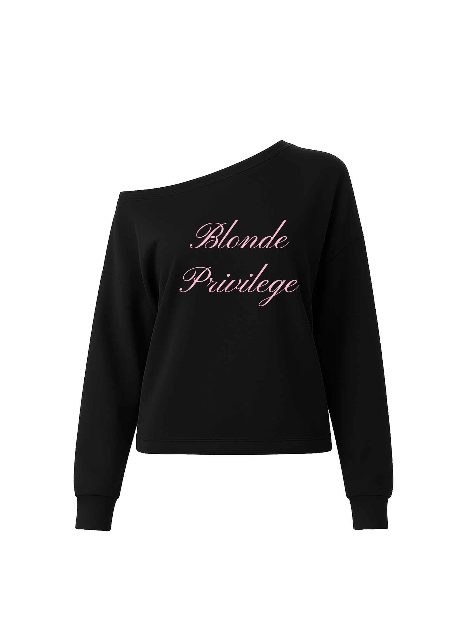 Blonde Privilege One-Shoulder Top