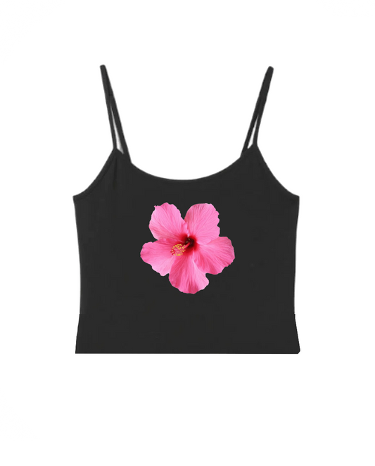Pink Hibiscus Tank Top