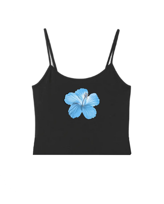 Blue Hibiscus Tank Top