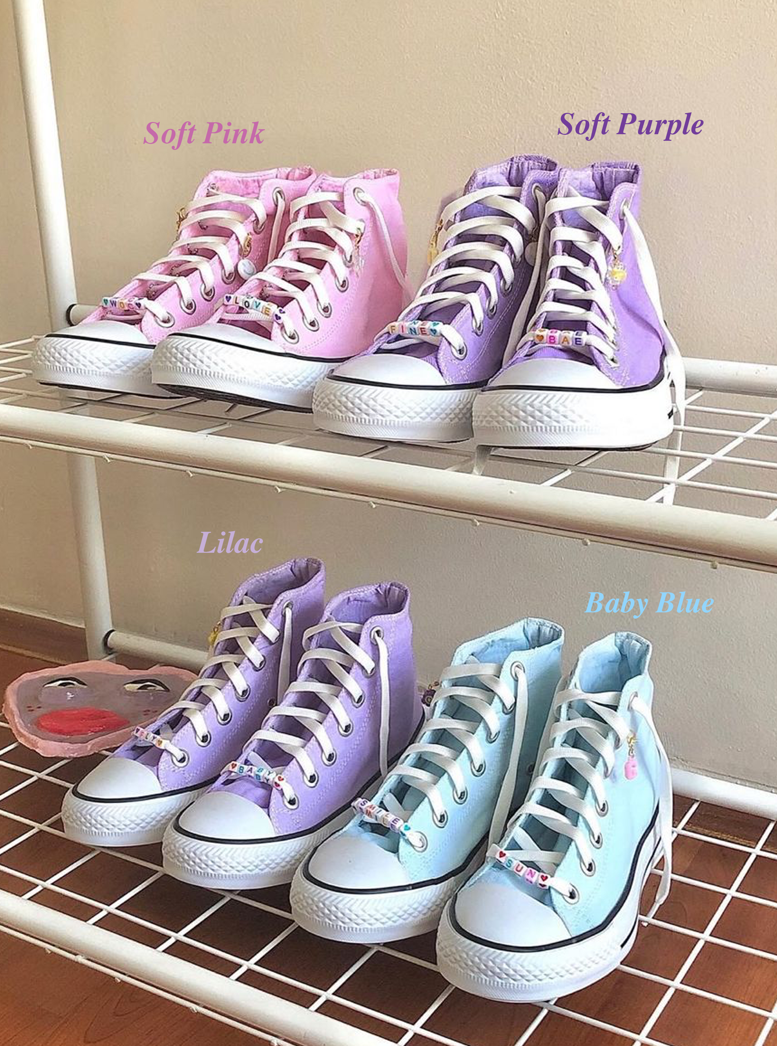 Soft Ayakkabı Koleksiyonu (Soft Pink, Lilac, Soft Purple, Lilac, Baby Blue)