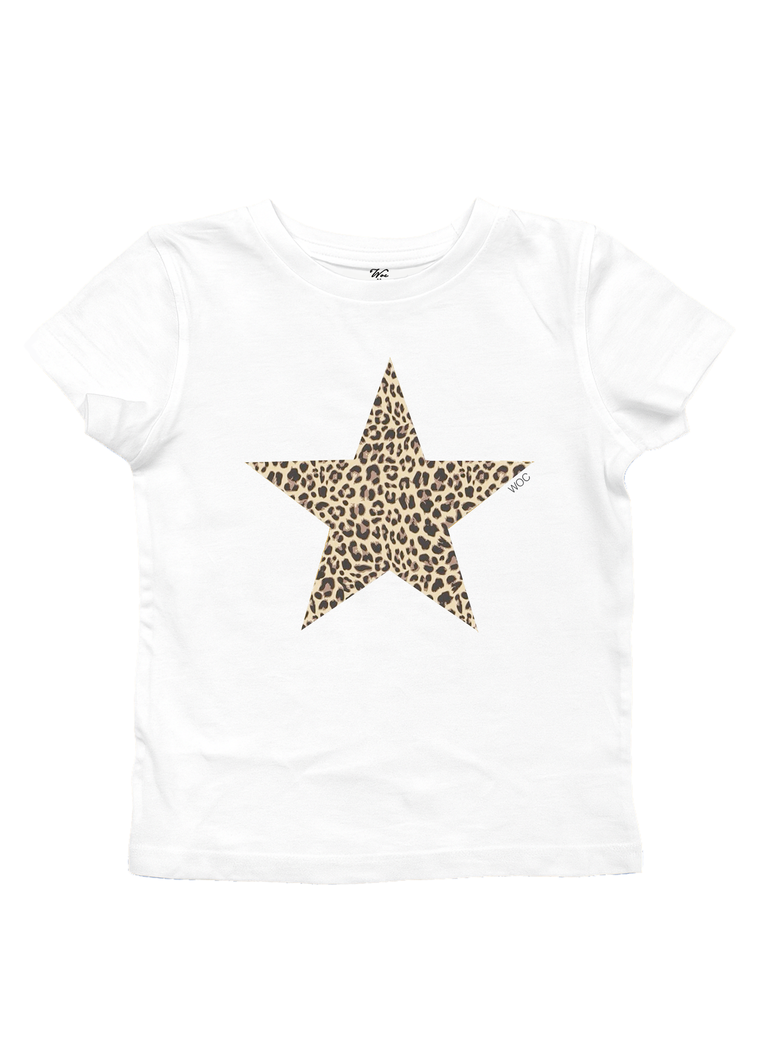 Leopard Star Baby Tee