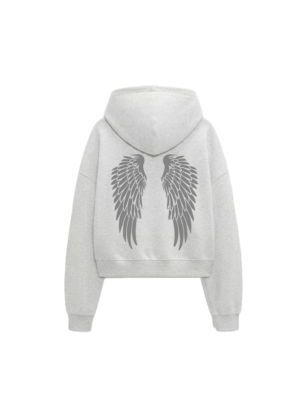 Angel Wings Boxy Zip Hoodie