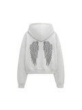 Angel Wings Boxy Zip Hoodie