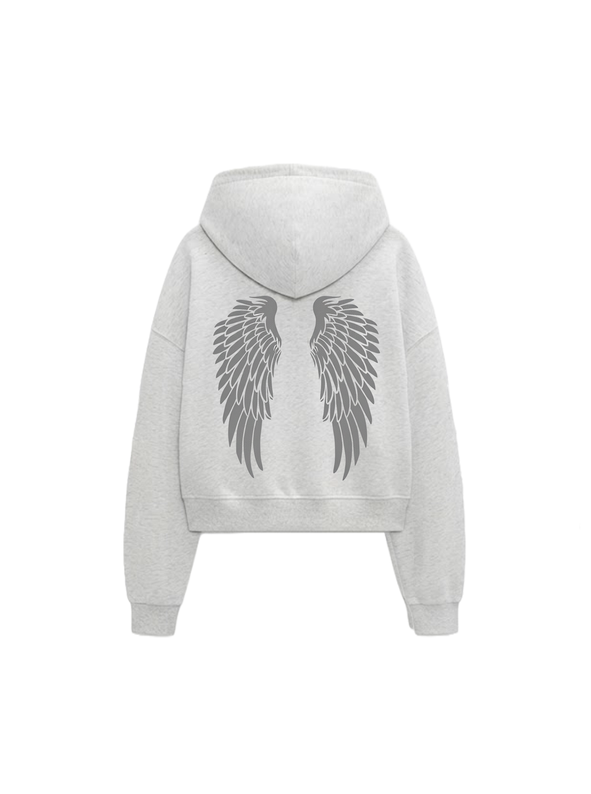 Angel Wings Boxy Zip Hoodie