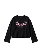 Petite Bunny Flare-Cuff Top