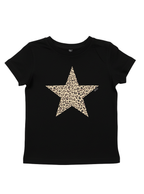 Leopard Star Baby Tee