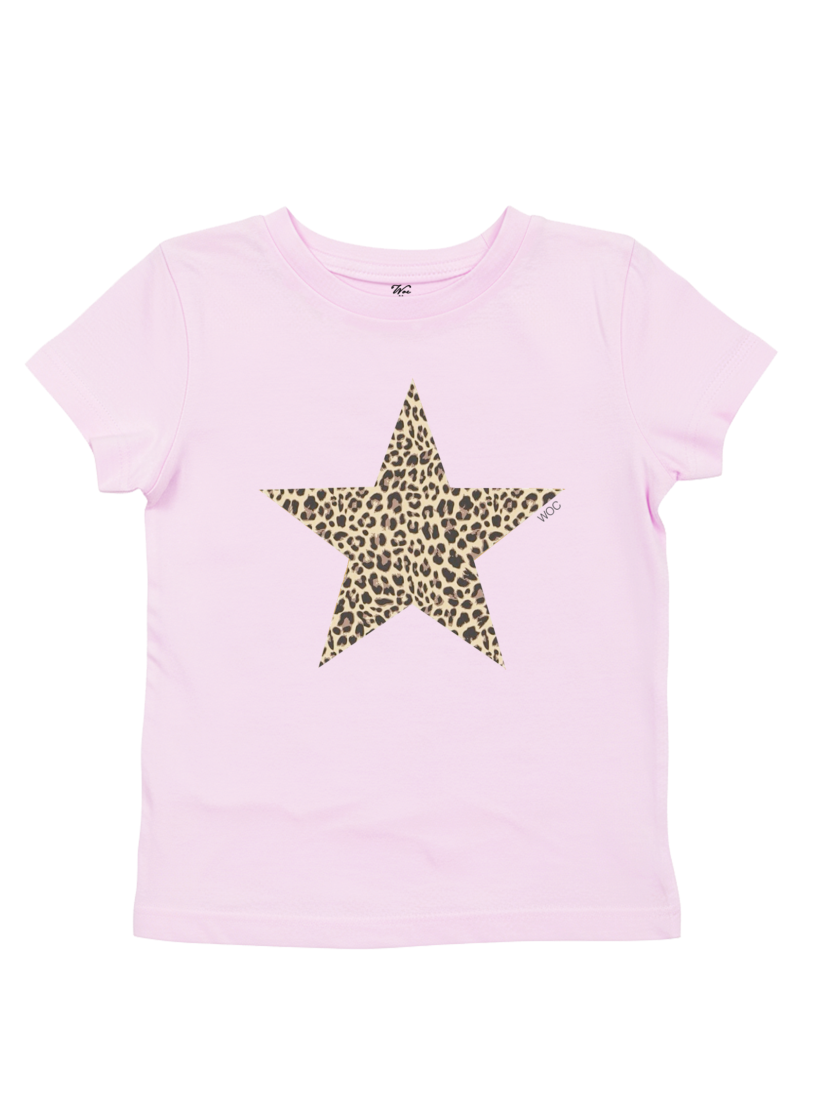 Leopard Star Baby Tee