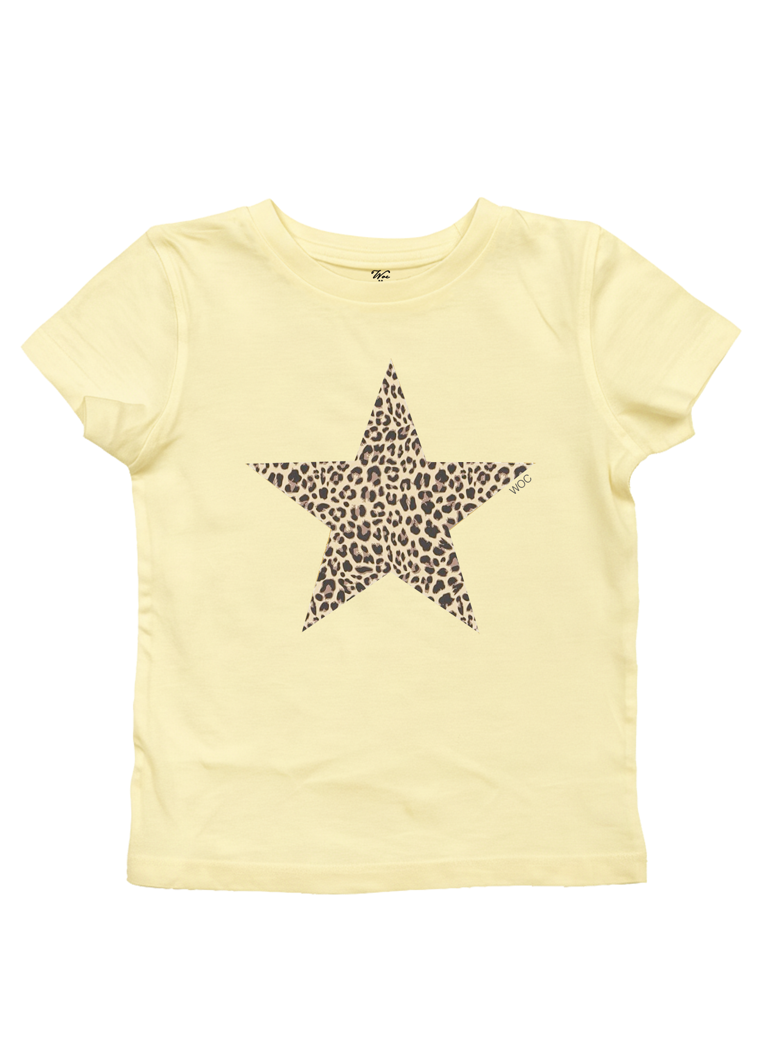 Leopard Star Baby Tee