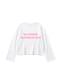 Blonde Superstar Flare-Cuff Top