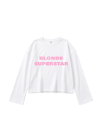 Blonde Superstar Flare-Cuff Top