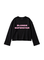 Blonde Superstar Flare-Cuff Top