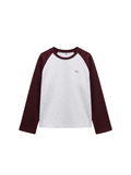 Contrast Raglan Sleeve Sweatshirt