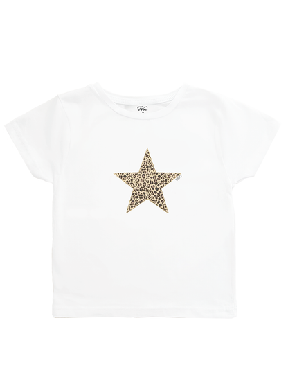 "Leopard Star" Baby Tee