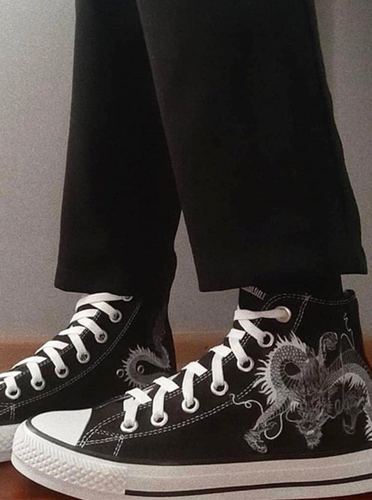 Old School Chinese Dragon Shoes