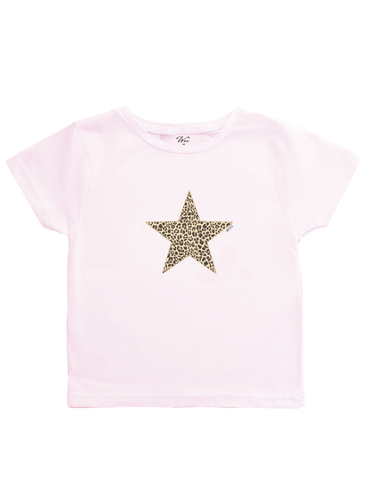 "Leopard Star" Baby Tee