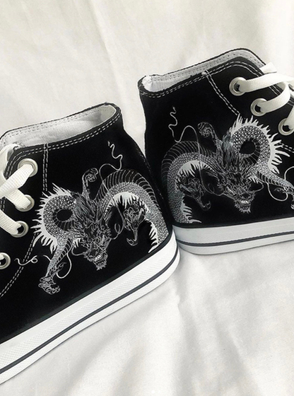 Old School Chinese Dragon Shoes