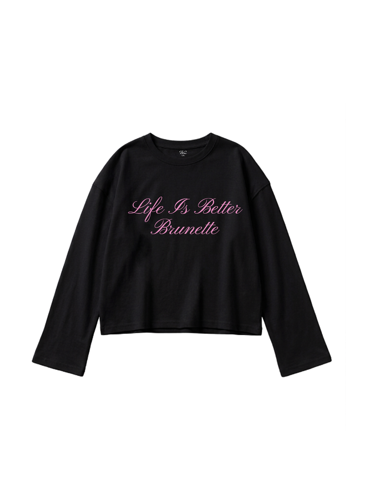 Life Is Better Brunette Flare-Cuff Top