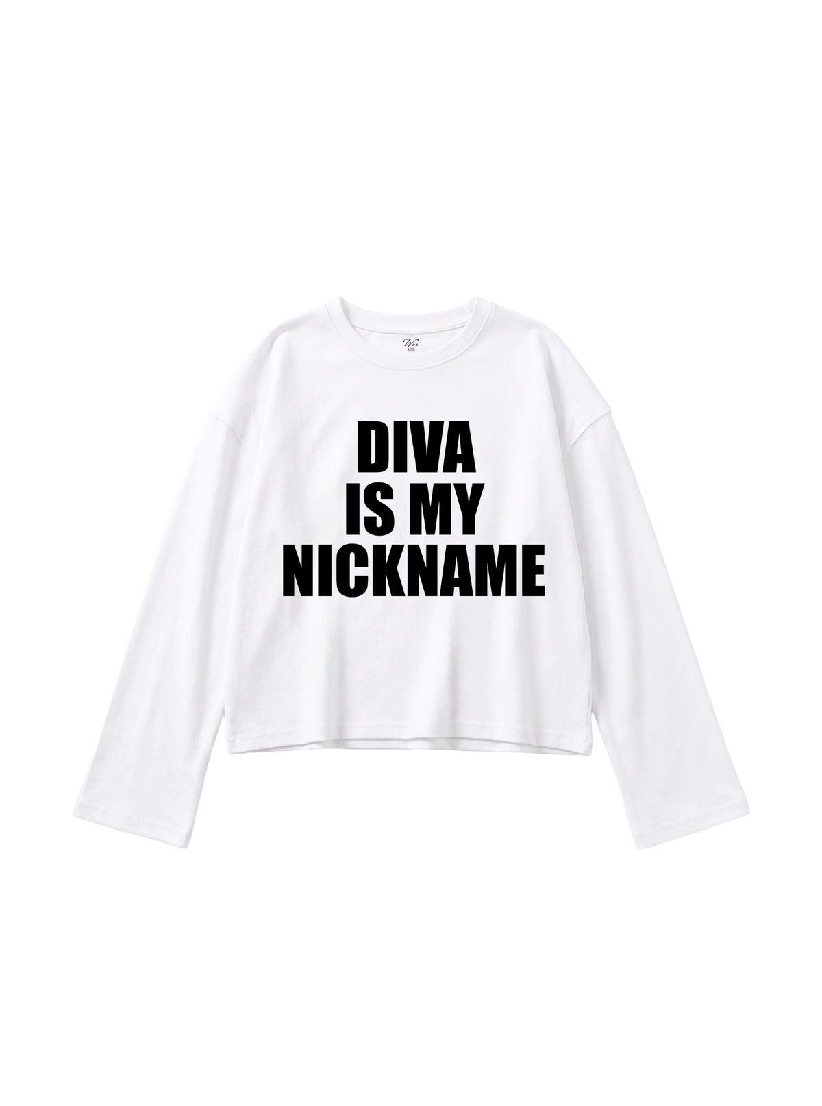 Diva Is My Nickname Flare-Cuff Top