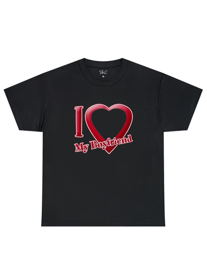 I Love My Boyfriend - İstediğin Resmi Bastır T-Shirt