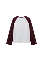 Contrast Raglan Sleeve Sweatshirt